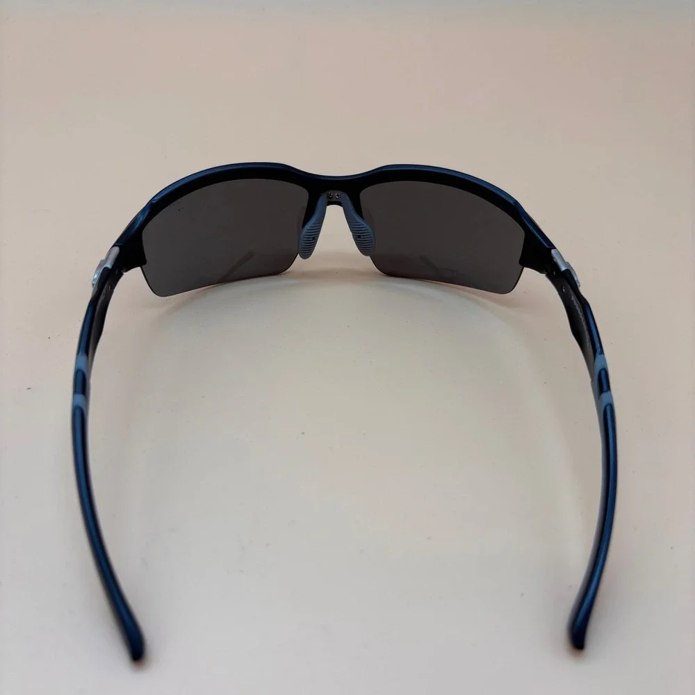 Pugs Gear Style A2 Mens Sunglasses Black Wrap Around Sport Semi Rimless Grey